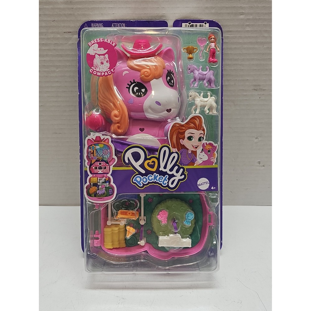 Mattel Polly Pocket "Pony Rodeo" Compact Toy Playset Polly Pocket Compact